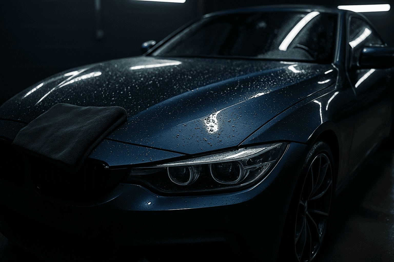 Das Fahrzeug wurde gewaschen und getrocknet und ist bereit für die weitere Bearbeitung